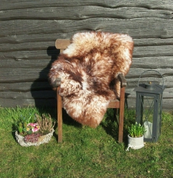 Natur Merino Lammfell Schaffell geflammt