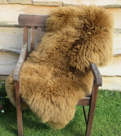 Natur Merino Lammfell Schaffell karamell