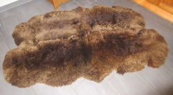 Natur Merino Schaffellteppich braun