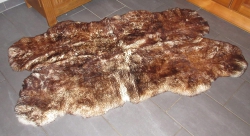 Natur Merino Schaffellteppich geflammt