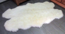 Natur Merino Schaffellteppich weiß