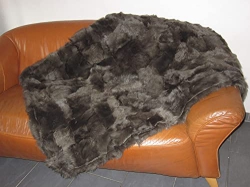 Patchwork Couchdecke braun