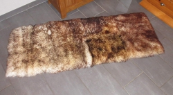 Patchwork Schaffellteppich geflammt