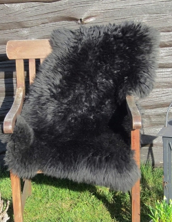 Natur Merino Lammfell Schaffell anthrazit