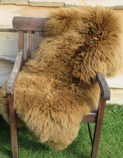 Natur Merino Lammfell Schaffell karamell