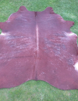 Natur Kuhfell Rinderfell Fellteppich naturfarben 245 x 220 cm braun (21)