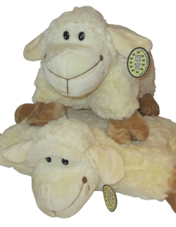 2in1 Kuschelkissen Kuscheltier Schaf Plüschtier Kissen