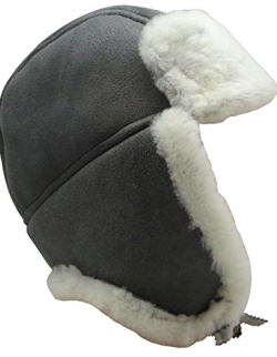 Fellmütze Fliegermütze Schapka taupe