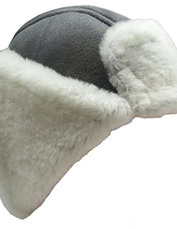 Fellmütze Fliegermütze Schapka taupe