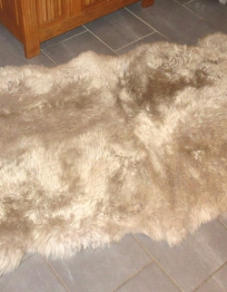 Natur Merino Schaffellteppich hellbraun