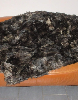 Patchwork Couchdecke braun-beige