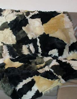 Patchwork Couchdecke gefleckt
